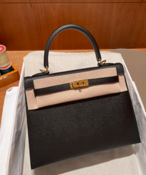 에르메스 켈리백25 블랙 금장 앱송